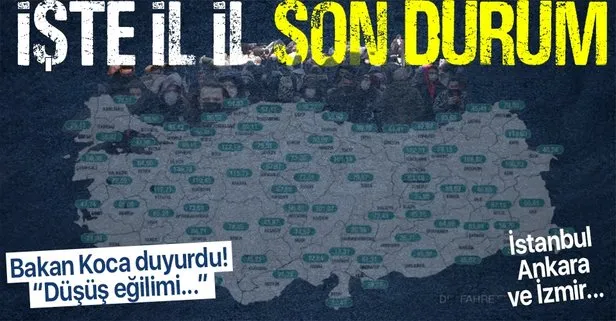 İllere göre 22-28 Mayıs haftalık koronavirüs vaka sayısı açıklandı! İstanbul, Ankara ve İzmir’de son durum...