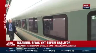 Merakla bekleniyordu! İstanbul - Sivas hızlı treni ilk seferini yaptı!