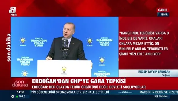 Başkan Erdoğan'dan CHP'ye tepki! Şahsımı ve ailemi hedef alan kampanya yürütüyor