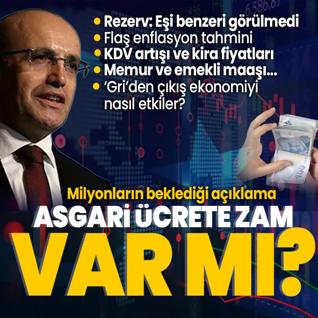 Hazine ve Maliye Bakanı Mehmet Şimşekten flaş açıklamalar: Gri listeden çıkış, asgari ücret, enflasyon, KDV artışı, rezerv, vergi paketi...