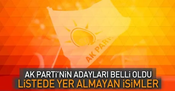AK Parti'nin milletvekili aday listesi YSK'ya teslim edildi! İşte AK Parti'nin aday listesi