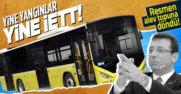 İstanbullular canından bezdi! İETT seyir halindeyken alev topuna döndü!-1