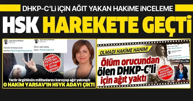 Son dakika: DHKP-C'li İbrahim Gökçek'e destek tweetleri atan Karşıyaka hakimi Ayşe Sarısu Pehlivan'a inceleme