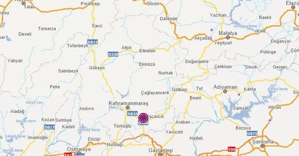Kahramanmaraş'ta deprem!