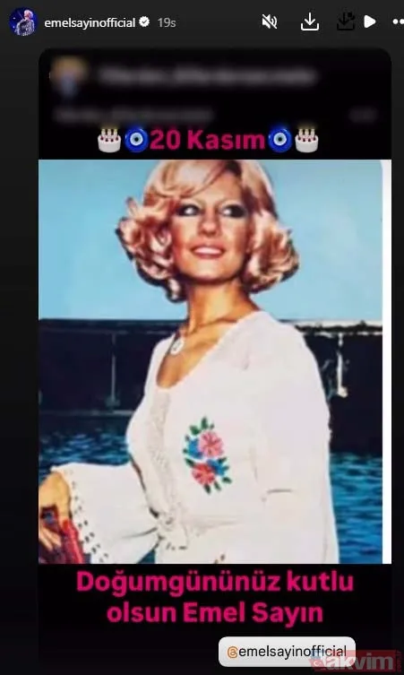 Sevenleri Emel Sayın'ın Yeni Yaşını Bu Karelerle Kutladı.