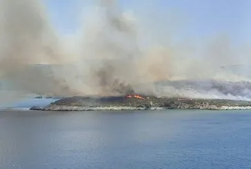 İzmir Urla’da makilik alanda yangın!