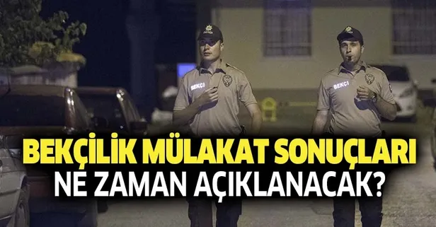 Gözler mülakat sonuçlarında! 2019 1. dönem bekçilik sözlü mülakat sonuçları ne zaman açıklanacak?-1
