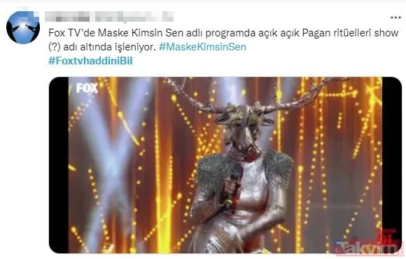 Fox Tv'de skandal satanizm gösterisi! 'Maske Kimsin Sen?' programına sert tepki: Pagan ve satanizm figürleri... - 17