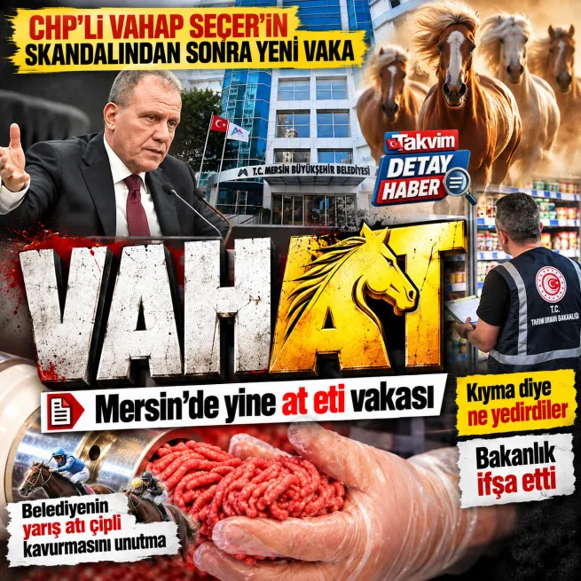 Mersin’de 3 yeni tek tırnaklı eti vakası! CHP’li belediyenin çipli at kavurma skandalı tekrar gündemde