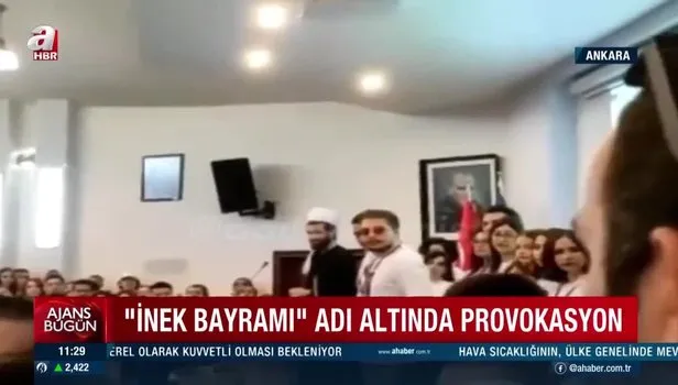 Ankara Üniversitesi Siyasal Bilgiler Fakültesi'nde 'Kutsal İnek Bayramı' adı altında İslam'a hakaret edildi! Müslüman öğrenciler tepki gösterdi