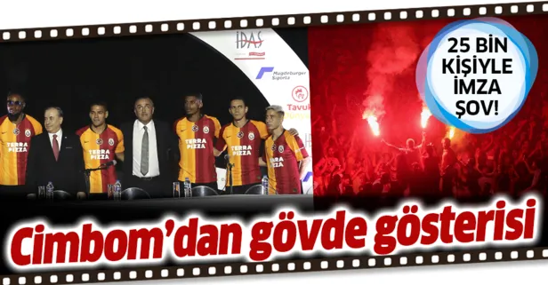 Galatasaray 25 bin kişinin katıldığı imza töreninde adeta şov yaptı