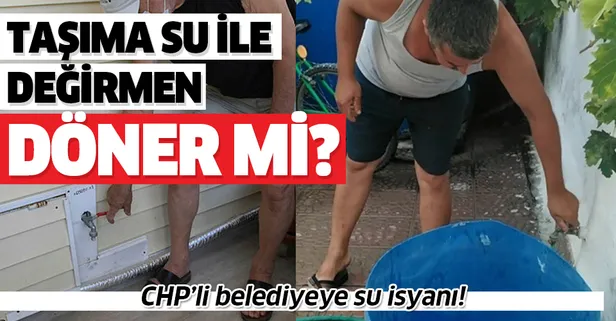 İzmir Dikili'de vatandaşlardan su isyanı! "Taşıma su ile değirmen döndürüyoruz"