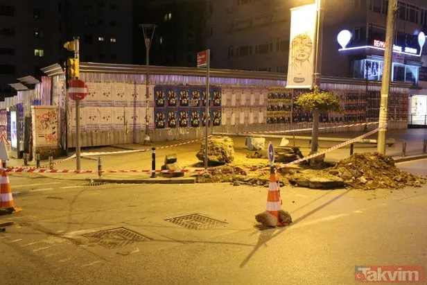 İstanbul’da iş makinesi doğal gaz borusunu patlattı