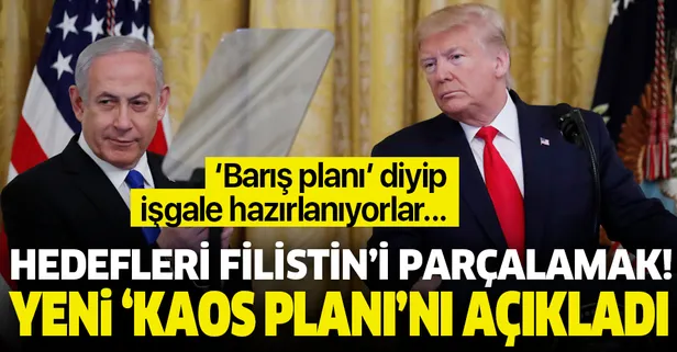 ABD Başkanı Trump 'Yüzyılın Anlaşması' dediği Filistin'i bölme planını açıkladı