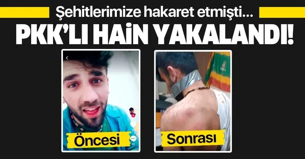 Şehitlerimize hakaret eden PKK’lı hain, PÖH tarafından yakalandı!