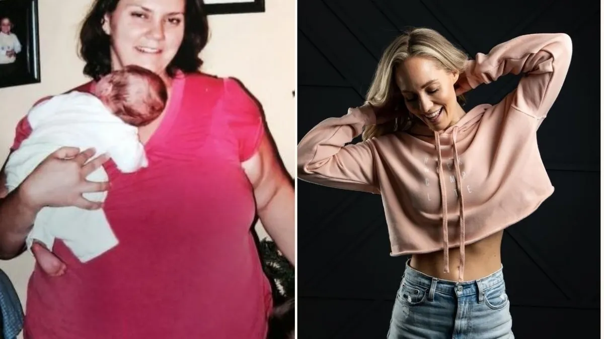 5 adımda bambaşka birine dönüştü! 77 kilo veren Heather'ın diyeti! 2 çocuğa rağmen...