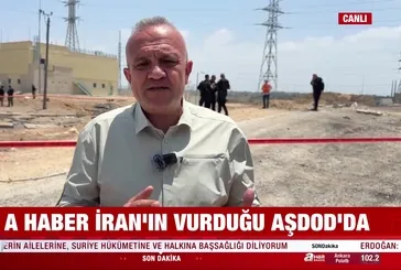 İran Aşdod'u vurdu! A Haber olay yerinde!