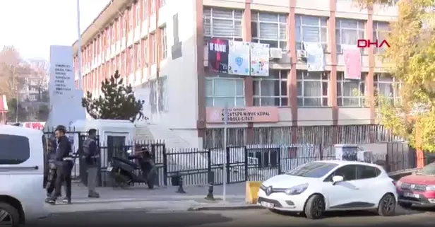 Ankara'da öğrencilerin öğretmene saygısızlık yaptığı olaya ilişkin polis incelemesi