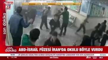 ABD - İsrail füzesi İran'da okulu böyle vurdu
