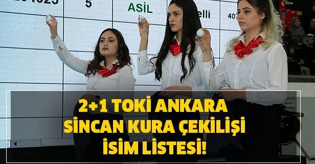 TOKİ Ankara Sincan kura sonuçları isim isim tam listesi! 2+! ve 3+1 TOKİ Ankara sonuçları için tıklayınız...