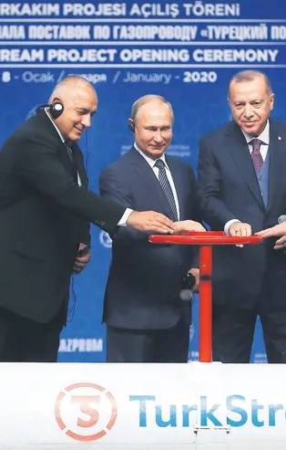 Başkan Erdoğan dünya liderlerinin katılımıyla TürkAkım'ın vanasını açtı!