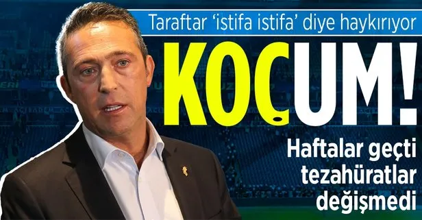 Haftalar geçiyor, Fenerbahçe taraftarının tezahüratı değişmiyor: Ali Koç istifa, yönetim istifa