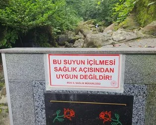 Rize’de yıllardır şifalı diye içiliyordu! Arsenik çıktı!