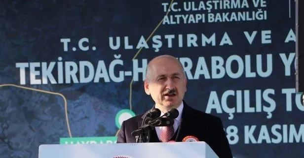 Ulaştırma ve Altyapı Bakanı Adil Karaismailoğlu müjdeyi verdi! Kapıkule-Halkalı arası 4 saatten 1 saat 20 dakikaya düşecek