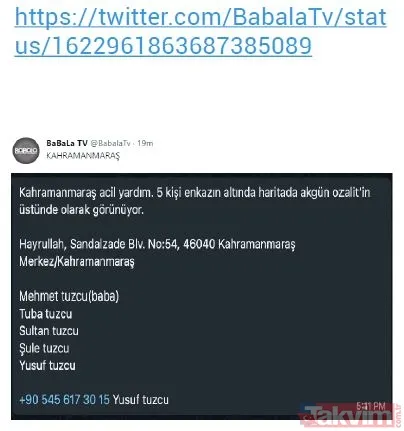 Oğuzhan Uğur'un sahibi olduğu Babala isimli sosyal medya hesabı “Baraj patladı” yalanı ve paylaştığı sahte ihbarları tek tek sildi - 17