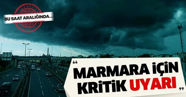 Meteoroloji’den Marmara için son dakika uyarısı! Bugün hava nasıl olacak? 24 Nisan 2019 hava durumu