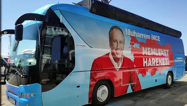 4 Eylül'de Sivas'tan yola çıkacak Muharrem İnce'nin otobüsünde dikkat çeken logo detayı! CHP'ye yer yok!