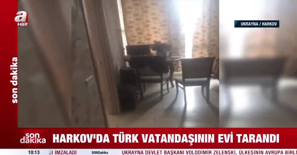 Harkov'da Türk vatandaşının evi tarandı | RUSYA UKRAYNA SAVAŞI son dakika görüntüleri