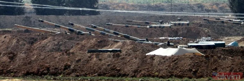 Sınırda dikkat çeken görüntü! Namlular o tarafa çevrildi