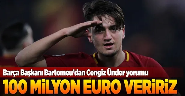 Barcelona Başkanı Bartomeu'nun Cengiz yorumu