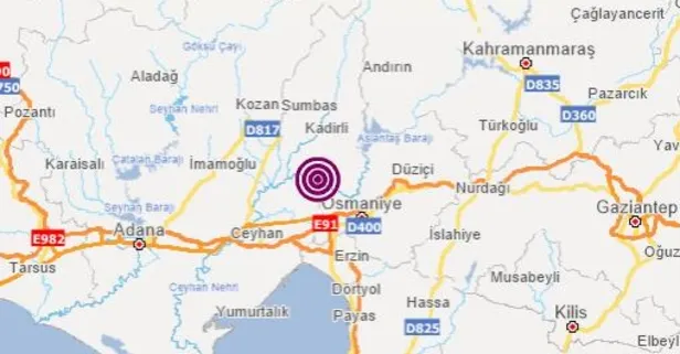 SON DEPREMLER: Adana'da 3,8'lik deprem! Kandilli ve AFAD'dan son dakika açıklaması