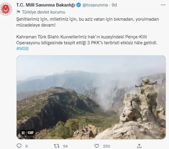 Son dakika: Pençe - Kilit Operasyonu'yla PKK'ya bir darbe daha! 3 terörist etkisiz hale getirildi-1