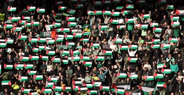 Celtic taraftarından Filistin'e tam destek!