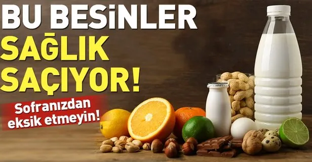 Sağlık ’saç’an besinler