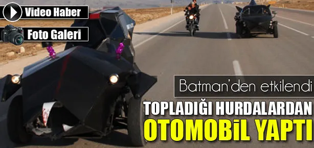 Topladığı hurdalardan otomobil yaptı