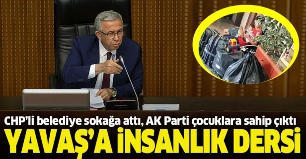 Mansur Yavaş'a insanlık dersi! CHP'li Ankara Büyükşehir Belediyesi çocukları sokağa attı, Mamak Belediyesi sahip çıktı