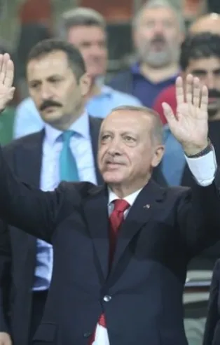 Başkan Erdoğan, Rize'de maç izledi