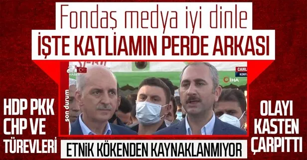 Bakan Gül Konya’daki katliam bölgesinde