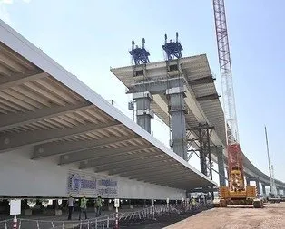 Mega projenin en ağır parçası kaldırıldı