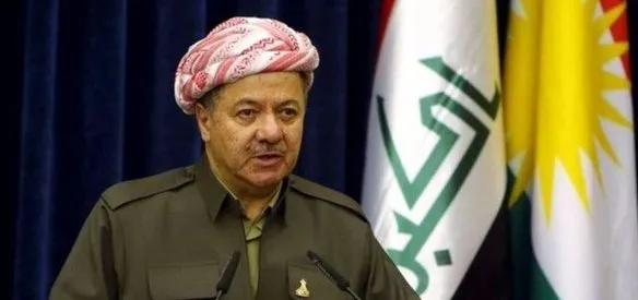 Irak Kürt Bölgesel Yönetimi Başkanı Mesut Barzani, IKBY Parlamentosunda yer alan siyasi parti temsilcileriyle yaptığı toplantıda