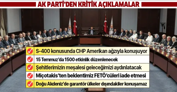 Son dakika... AK Parti MKYK sonrası kritik açıklamalar