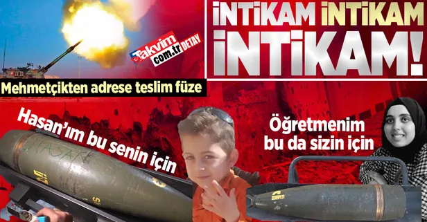 Küçük Hasan'ın ve şehit öğretmen Ayşenur'un kanı yerde kalmadı! TSK'dan misliyle karşılık: Şehitlerin ismi obüslere yazıldı