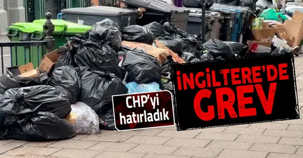 İngiltere'de grev! Brighton kentini çöp bastı