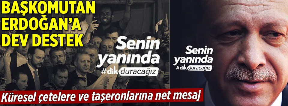 Cumhurbaşkanı Erdoğan’a dev destek!