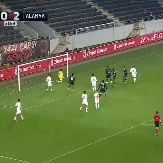 GOL: Çorum FK 0 - 3 Alanyaspor | Steve Mounie