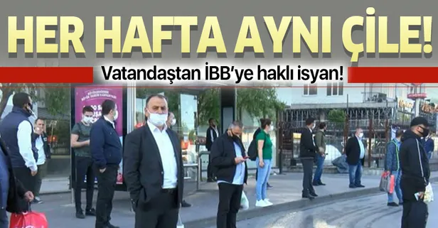 İstanbul'da yine aynı manzara! Vatandaşlar ulaşıma ek sefer koymayan İBB'ye isyan etti!